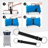 Travel Belt for Luggage Over Handle,Suitcase Elastic Strap Belt -
