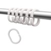 Plastic Shower Curtain Hooks C Shape Shower Curtain Rings for