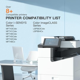 E-Z Ink Compatible Toner Cartridge Replacement for Canon 055 055H High Capacity Toner Cartridge for Canon Color ImageCLASS MF743Cdw MF741Cdw MF746Cdw MF743 Printer (Black Cyan Magenta Yellow, 4-Pack)