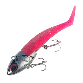 Coreman Worm VJ-28 Vibrating Jig Head #008 Silver Head/Pink Back