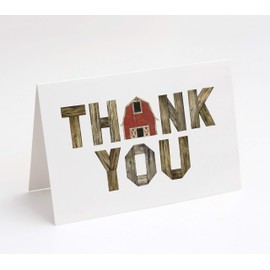 Market On Mainstreet Watercolor 4H Thank You Cards, Great for 4H, Farmers or FFA, 25 Blank Cards with Envelopes, Made in The USA