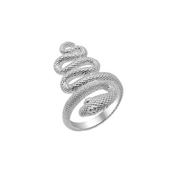 Cassini ROCX1 Women's Ring in Snake Design 925 Sterling Silver Solid and Shiny, Precious metal