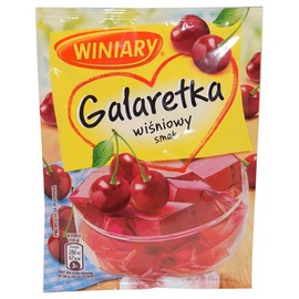 Winiary Galaretka Cherry Soft Jelly 75g (Pack of 5)