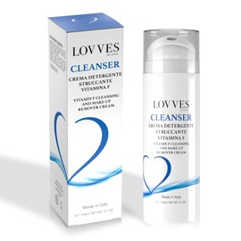 LOVVES High Natural Cosmetics, Cleansing Cream, Makeup Remover, Cleanser with Vitamin F, Gentle, Removes Makeup and Excess Sebum, Moisturising, Balancing, 150 ml