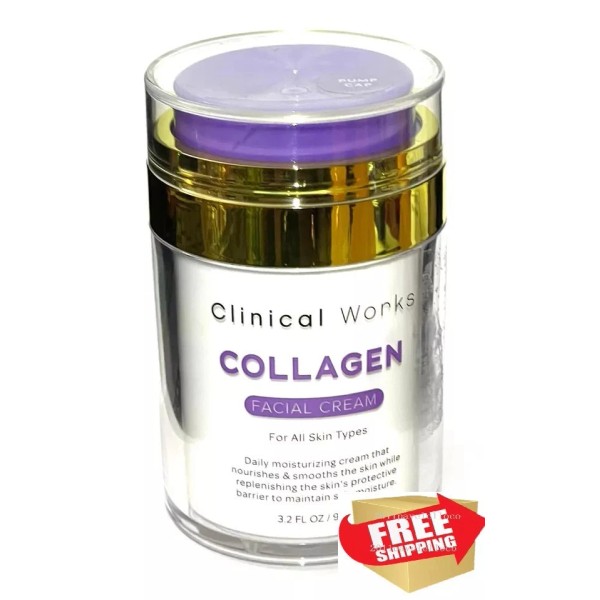 Clinical Works Collagen Facial Cream Moisturizing, Nourishes & Smooths the