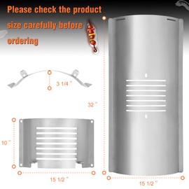 Flame Broiler Kit for Pit Boss Smoker Grill PB1600, PB1150, PB1100, PB1000 Series Flame Broiler Slide Cover and Bottom Kit with Two Side Adjusting Handle. Pit Boss Pellet Grills Replacement Parts