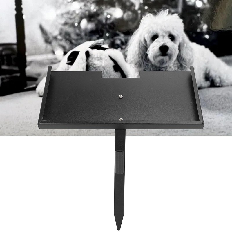 Grave Marker Stand, Heavy Duty Iron Memorial Stone Stand for