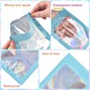 120PCS Smell Proof Mylar Bags,4"x6" Resealable Bag for Small Business,Holographic