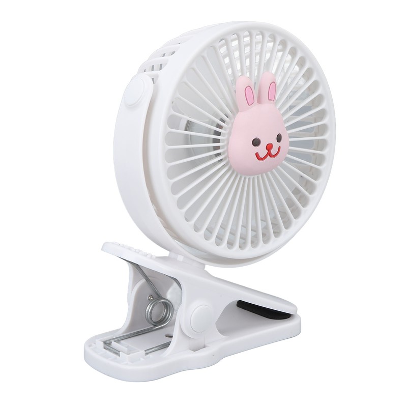 Baby Stroller Fan Clip USB Cartoon 3 Speeds Portable Fashionable