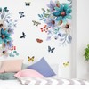 Fujitoya Flower Pink Wisteria Decorative Butterfly Stylish Removable Wallpaper Floral