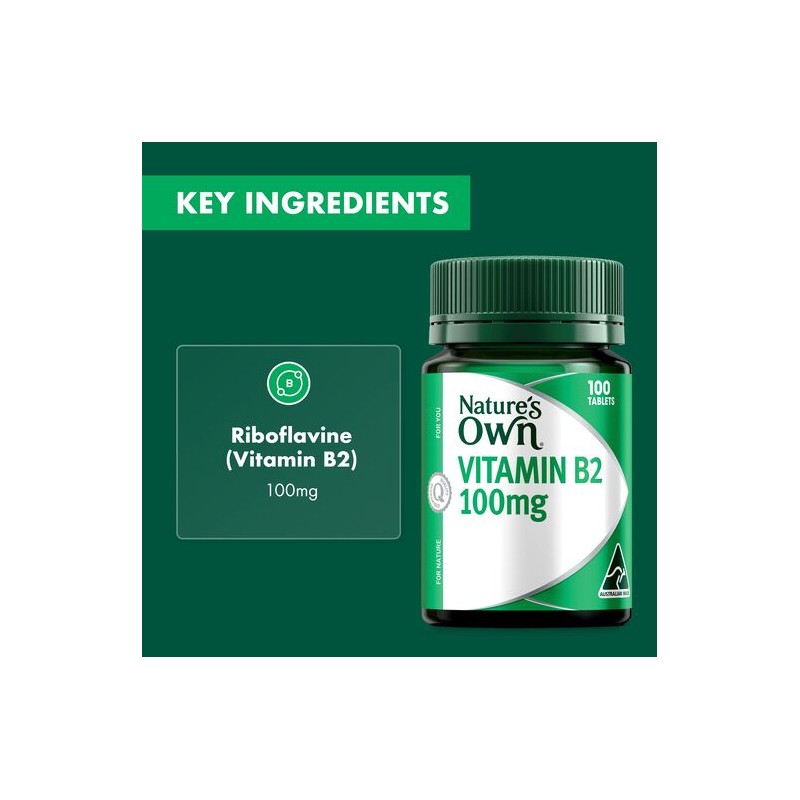 Nature's Own Vitamin B2 100Mg 100 Tablets