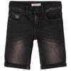 NAME IT Boys' Denim Long Shorts with Pockets, black denim
