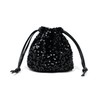 NAMEOF Women's Sequins Drawstring Bag, Mini Handbag, Shoulder Bag, Occasion