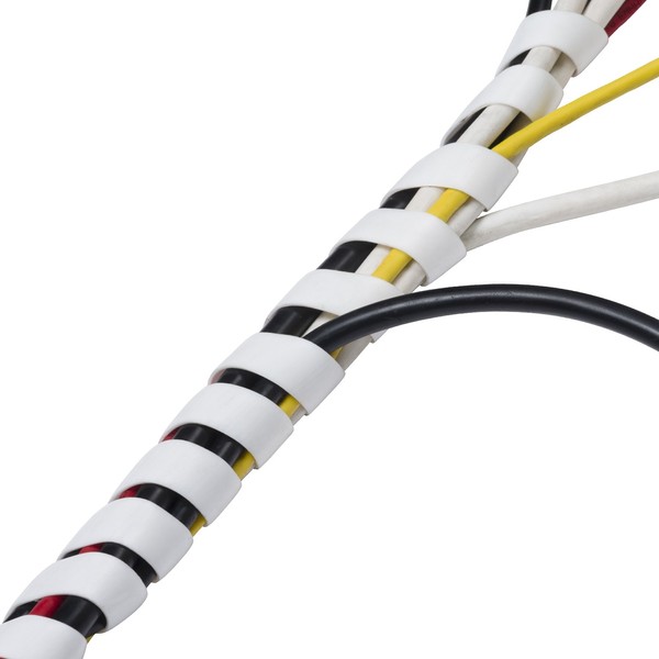 D-Line Cable Tidy Spiral Wrap, Cable Management Solution to Organise