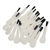 20pcs White Handle Black Hair Sound Aid Cleaning Brush Professional