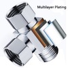 4 Pieces 3 Way Shower Arm Diverter Valve Component, G1/2"