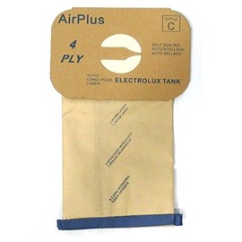 8 (Eight) Bags for Electrolux Canister Vacuum Style C - 4 Ply Bags with Rubber Seal