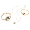 Business Style Women Watch Bracelet Necklace Set Anniversary Birthday Gift