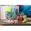 Mary Meyer Pebblesaurus Lovey Soft Toy, Blue Triceratops Dinosaur, 13-Inches