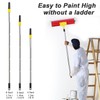 Paint Roller Extension Pole with Screw Fit and Push Fit,
