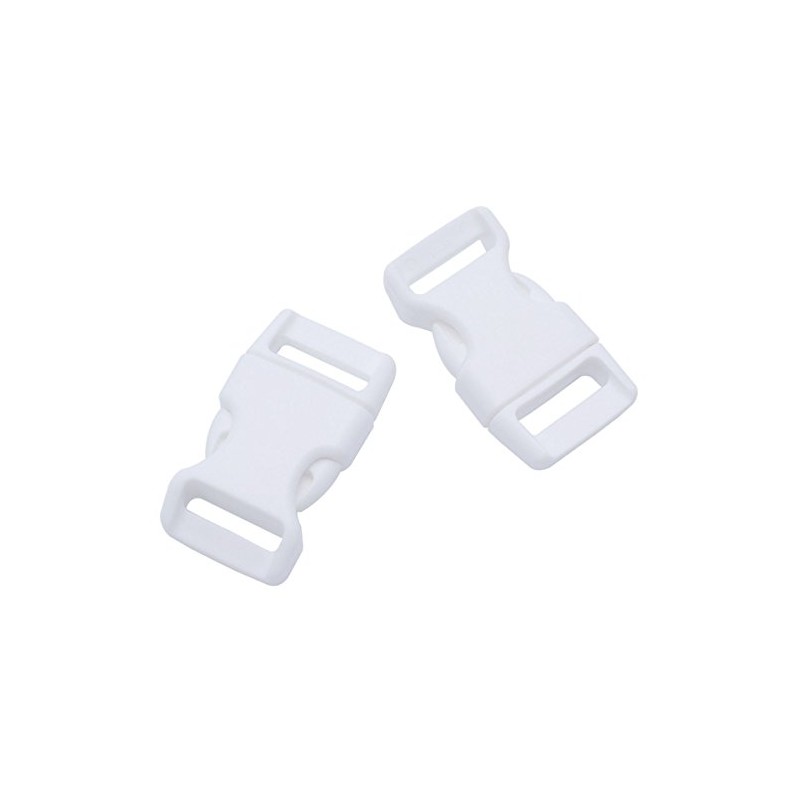 15 Pack Curved Side Quick Release Plastic Buckles for Paracord