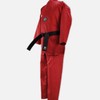 Muspo Ribbed red Taekwondo uniform, size 100–150 / 태권도복 골지 적색 100~150호