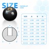 ITSOGOO Pack of 10 M5 x 16 mm Ball Knobs,