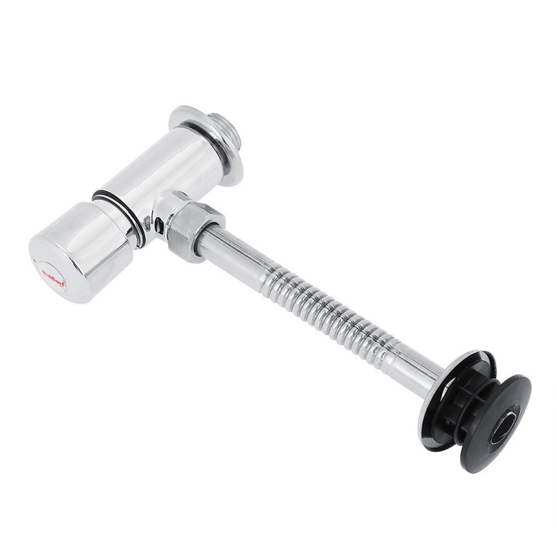 Zinc Alloy Toilet Flush Valve Hand Press Flushing Tool Office