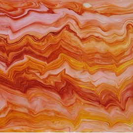 Ahsen Ebru - Marbling Paint Set of 6 - Ready to Use 30ml Dropper Bottles - For Paper, Fabric, Wood & Ceramic - Water-Based Ebu Paints for Traditional Pattern Technique