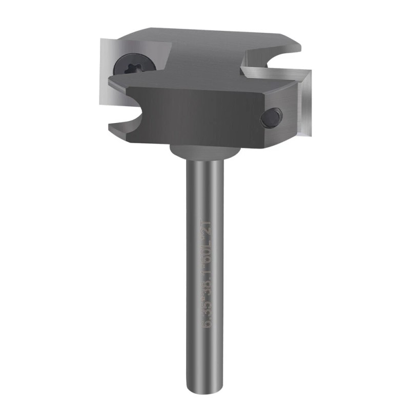 XCAN CNC Spoilboard Surfacing Router Bit 1/4 Shank 1-1/2'' Insert