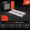 A-Premium 2-PC Engine & Cabin Air Filter with Activated Carbon