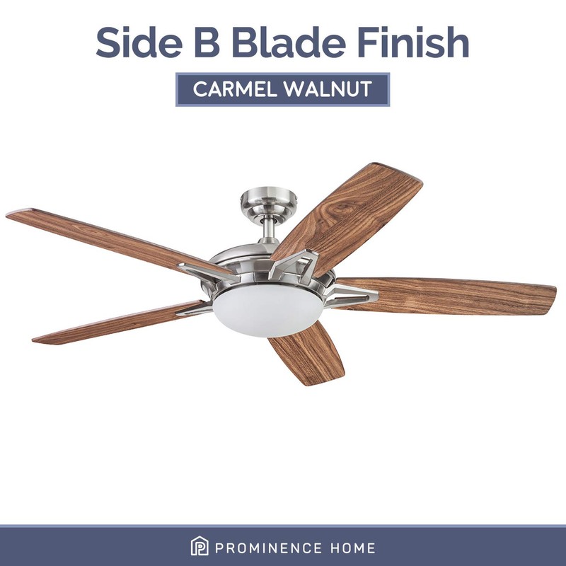 Prominence Home 51482-01 Clancy Ceiling Fan, 52, Brushed Nickel