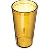 Carlisle 521613 Stackable Shatter-Resistant Plastic Tumbler, 16 oz., Amber