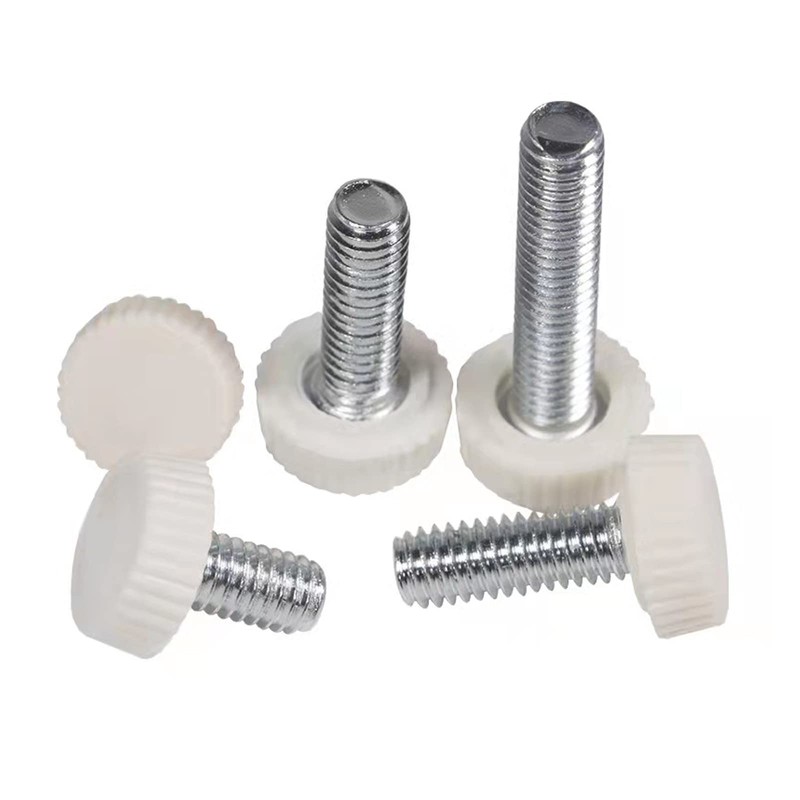 M5x12mm Male Thread Thumb Screw Knobs,Grip Thumb Screw,Threaded Knurled Knobs
