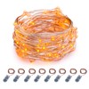ITART Micro LED String Lights Battery Powered 8 Packs Orange
