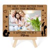 Ycyfckdr New Mommy Gifts, Rustic Wooden Picture Frame, 7.9 x