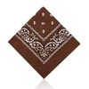 Hats of London Plain & Paisley Bandanas (Brown)