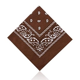 Hats of London Plain & Paisley Bandanas (Brown)