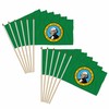 Washington 12x18in Stick Flag - 1 dozen pack