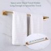 Bathroom Hardware Set 4 Pieces Bundle with Towel Bar (Brushed