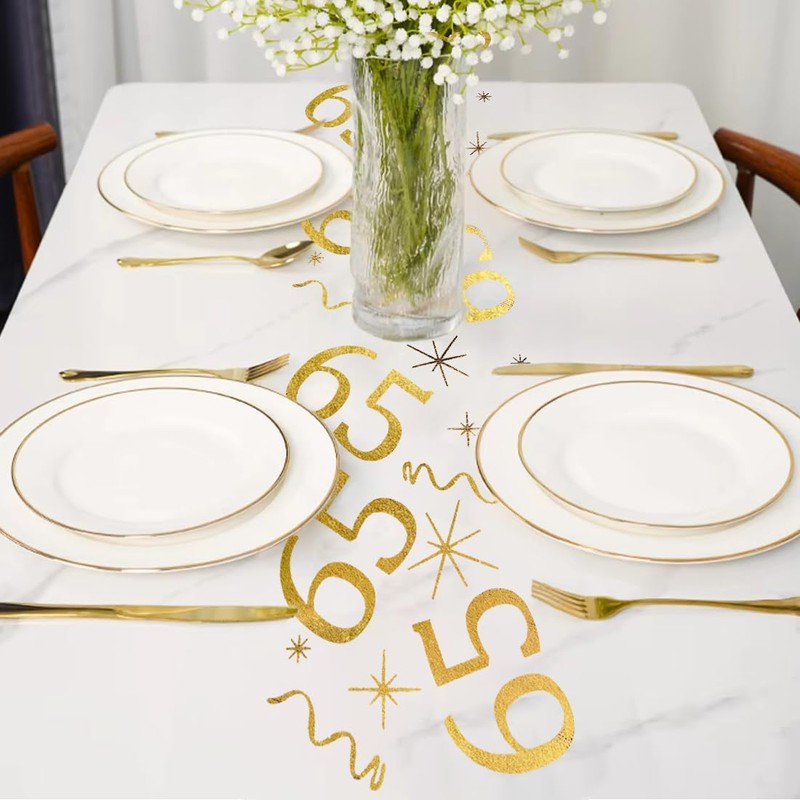 Gold Table Decoration, Birthday Decoration, Table Runner, Table Runner for