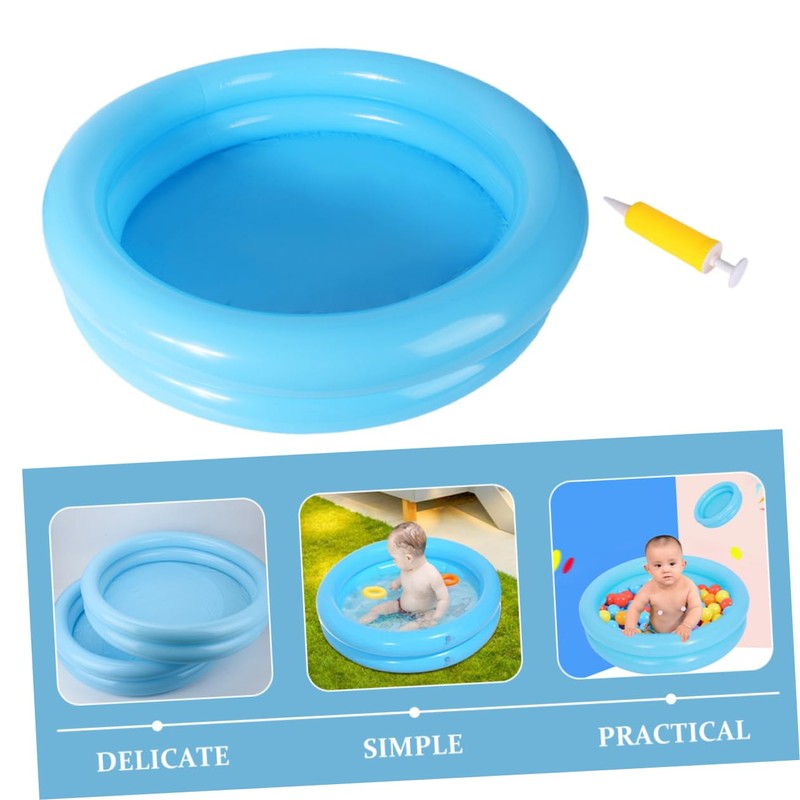 YARNOW 2 Sets Inflatable Baby Pool Small Round Boys and