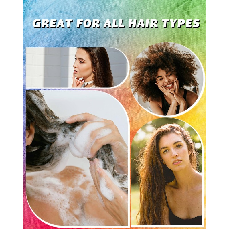 6Pcs Shampoo Bars for Hair (8.46oz), Natural Ingredients Solid Shampoo