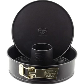 Dr.Oetker Springform Back-Freude with Flat-and Tubular Base Ø28 cm in Black, Steel 28 x 28 x 8 cm