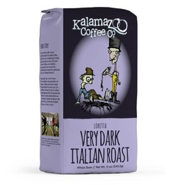 KALAMAZOO COFFEE COMPANY Loretta Whole Bean Coffee - Very Dark Italian Roast | 12oz Bag (1 Pack)