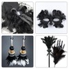 FeelfunFeather Pheasant Feathers -30pcs 5 Style Natural Mixed Decorative Spotted