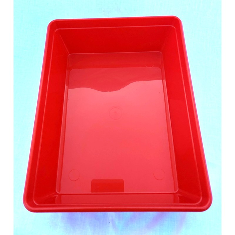 Instrument tray – 19cm x 14cm x 5.5cm. polypropylene (Red)