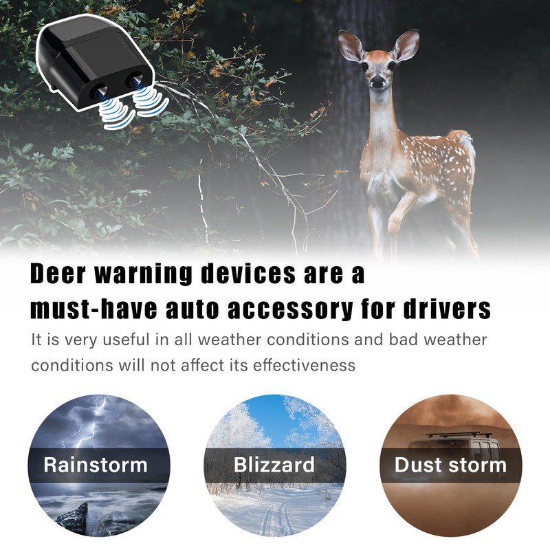 Sylvil 2 PCS Deer Whistles for Car, Auto Save a