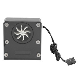 WDXS T4 Computer PC Water Cooler Dual Temperature Monitoring LCD Display Water Flow Meter(Black )