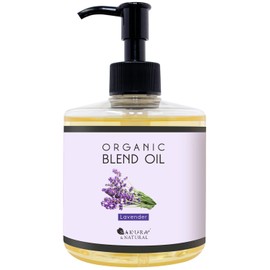 SAKURA & NATURAL Massage Oil, 10.1 fl oz (300 ml), Lavender Blend Oil, Rice Bran, Rice Bran, Body Oil, Carrier Oil, Commercial Use, For Body Use (2. Lavender)